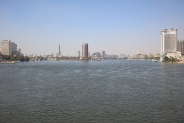 Fototapeta premium The Nile scene from university bridge