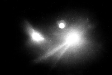 Nebula's Embrace A Galactic Collision