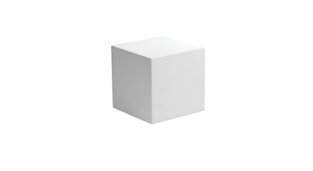 3d white cube