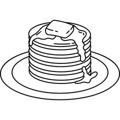 Breakfast Pancakes Line