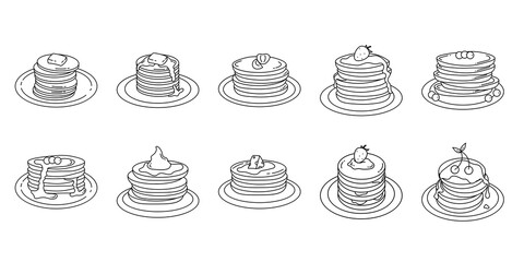 Breakfast Pancakes Line