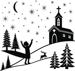 Fototapeta premium CHRISTMAS SVG VECTOR