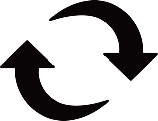 矢印のアイコン　モノトーン