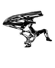 3d render of a flying witch