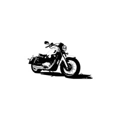 Obraz premium silhouette of a motorcycle