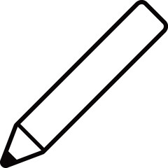 えんぴつのアイコン　モノトーン