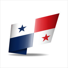 Folded national flag, shining with a shadow.