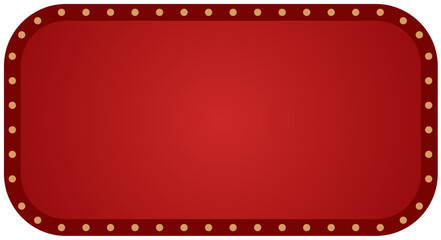 Retro red marquee sign with lights © TsaProjects