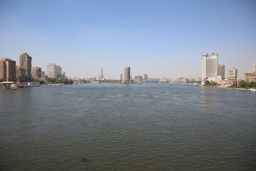 Fototapeta premium The Nile scene from the University Bridge