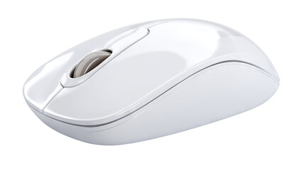 Isolated computer mouse on white background — high-resolution transparent PNG-style cutout with clean edges and ergonomic shape for product mockups, e-commerce thumbnails, UI/UX previews, web & app