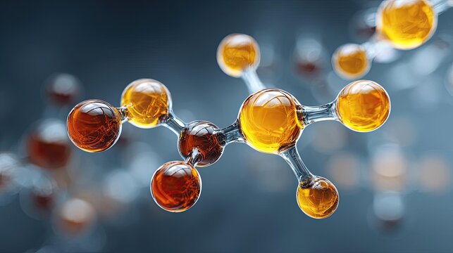 Cholesterol as a steroid precursor concept. Detailed molecular structure with vibrant colors and reflections.