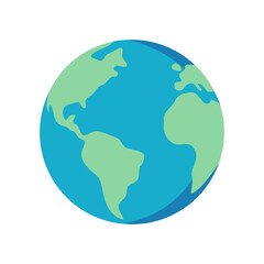 Naklejka premium Stylized Illustration of Globe Icon