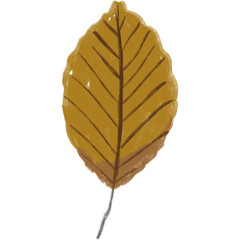 Hand drawing leaf illustrations unique