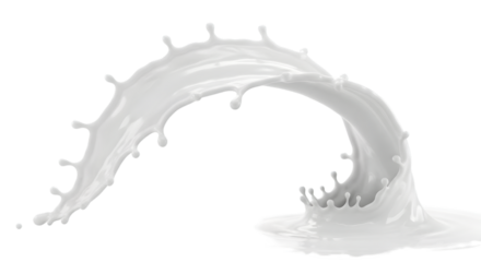 milk splash isolated on white
