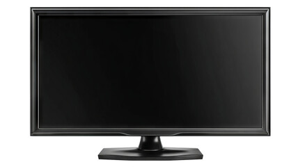 Modern widescreen tv or computer monitor — high-resolution isolated display with transparent-background PNG cutout feel, clean edges for product mockups, UI/UX previews, e-commerce thumbnails