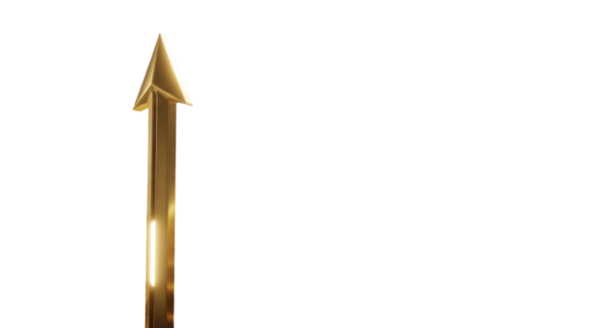 golden ribbon isolated on white