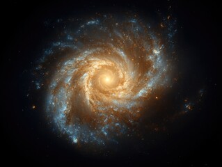 Spiral galaxy in deep space (1)