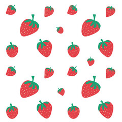seamless pattern with strawberry