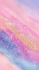 Abstract pastel glitter swirls