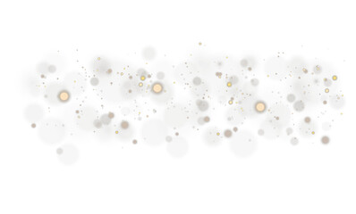Glowing dust with yellow shine, sparkling light particles, magical flare and flash, stardust effect, bright glitter, festive holiday celebration, transparent fantasy vector background, decoration png.