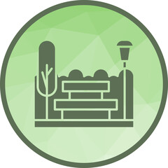 Park icon vector image. Suitable for mobile apps, web apps and print media.