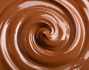Swirling Chocolate, Close-up, Texture