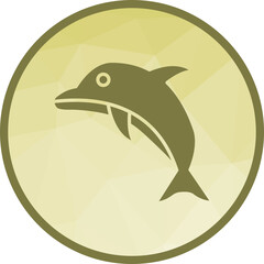 Whale icon vector image. Suitable for mobile apps, web apps and print media.