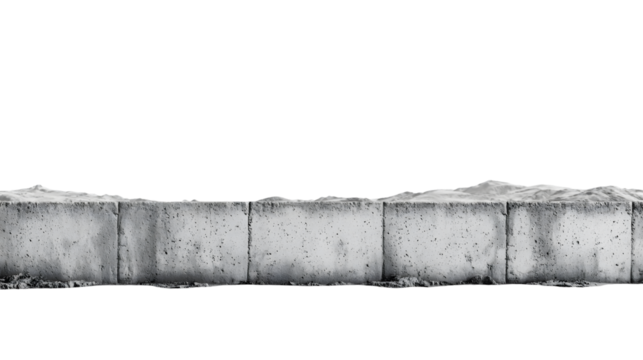 Industrial Concrete Wall Texture isolated on a transparent background