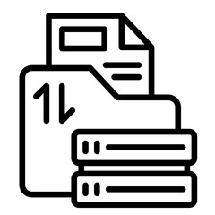 Data Transfer  Icon Element For Design