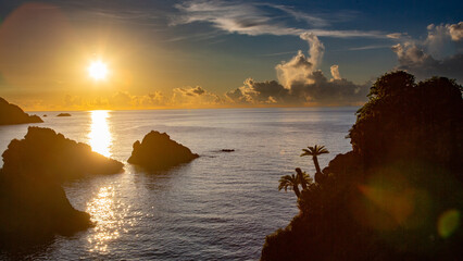 奄美大島の夏の夕景。