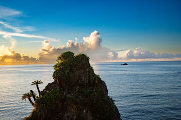 奄美大島の夏の夕景。