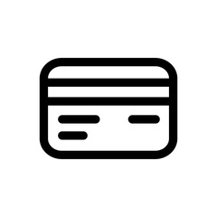 Atm Card Icon Banking Line Style Vector