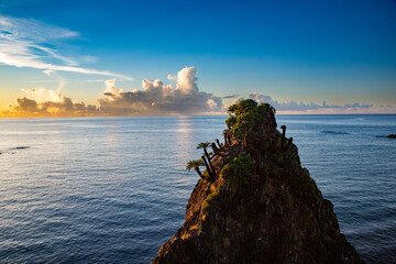 奄美大島の夏の夕景。