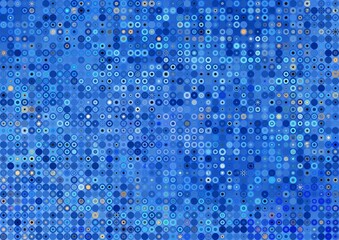 Colorful abstract pattern, from circles different sizes