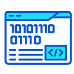 Binary Code  Icon Element For Design