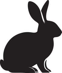 Obraz premium Rabbit Silhouette Vector Art