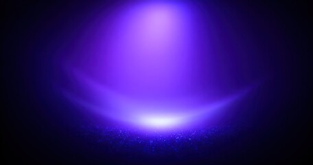 Ethereal glow An abstract image featuring a soft, purple spotlight effect against a dark backdrop with subtle, shimmering particles