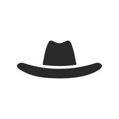 Silhouette of a classic cowboy hat