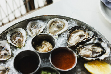 Oysters and Horseradish Sauve