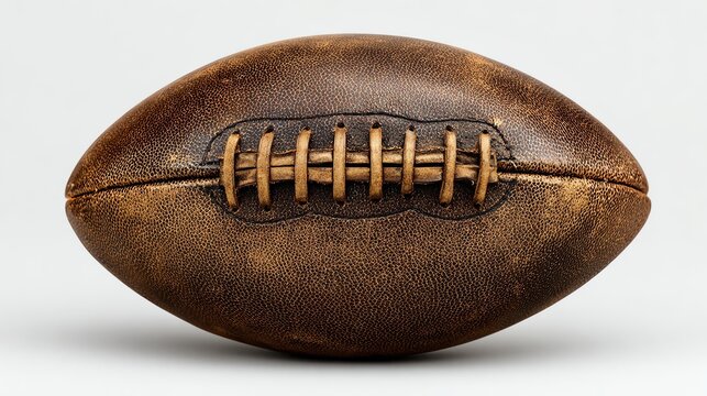 High-quality leather football designed for outdoor recreation competitive sports training and team play offering durability and performance for athletes and enthusiasts