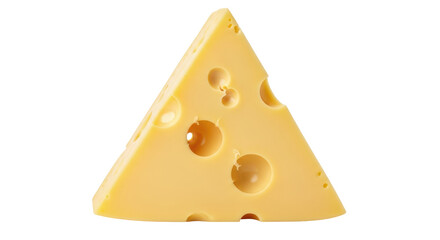 Isolated Cheese Triangle