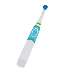 Electric Toothbrush Tool Illustration Isolated on White Background