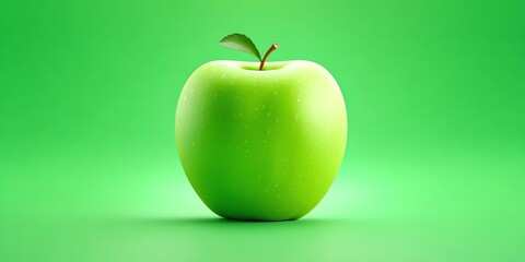 Vibrant fresh green apple with crisp texture and juicy flavor ideal for healthy eating nutritious snacks organic produce and natural diet choices