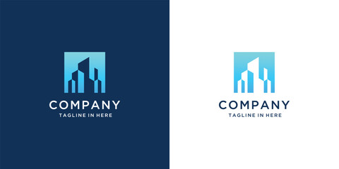 Modern Building and Construction, Real Estate Logo Vector Design Inspiration 