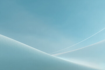 delicate flowing lines forming minimalist representations of nature on clean background