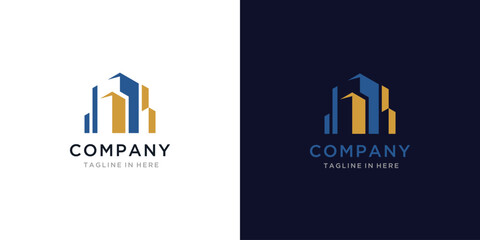 Modern Building and Construction, Real Estate Logo Vector Design Inspiration 