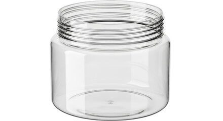 Isolated Empty Plastic Jar