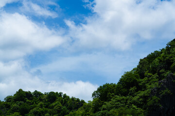 Beautiful mountain and sky. beauty in landscape nature and greenery forest, Chiang Mai Thailand
