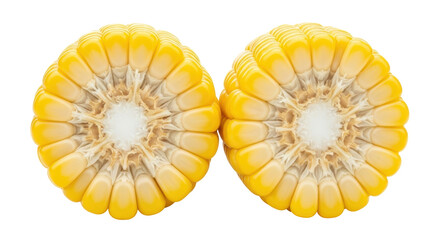 Isolated Corn Halves