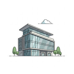 modern house and tree